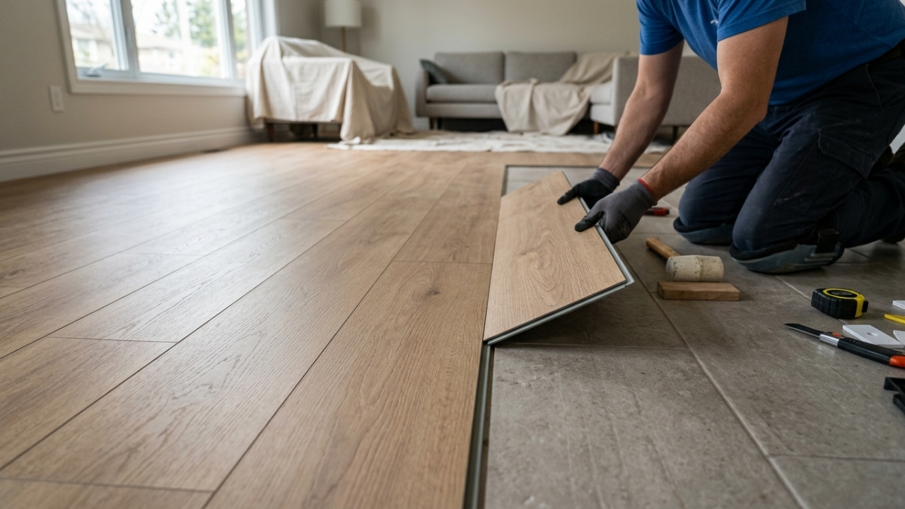 Nem porcelanato frio, nem laminado que estufa: o piso tecnológico de encaixe que transforma a sala e pode ser limpo com pano úmido