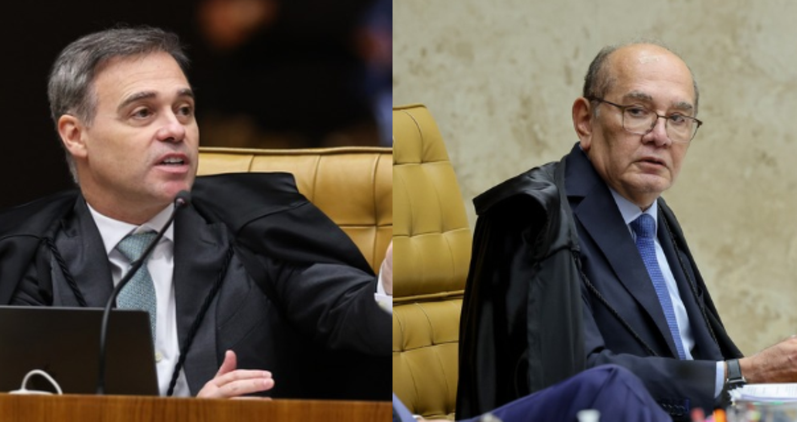 Os ministros André Mendonça e Gilmar Mendes