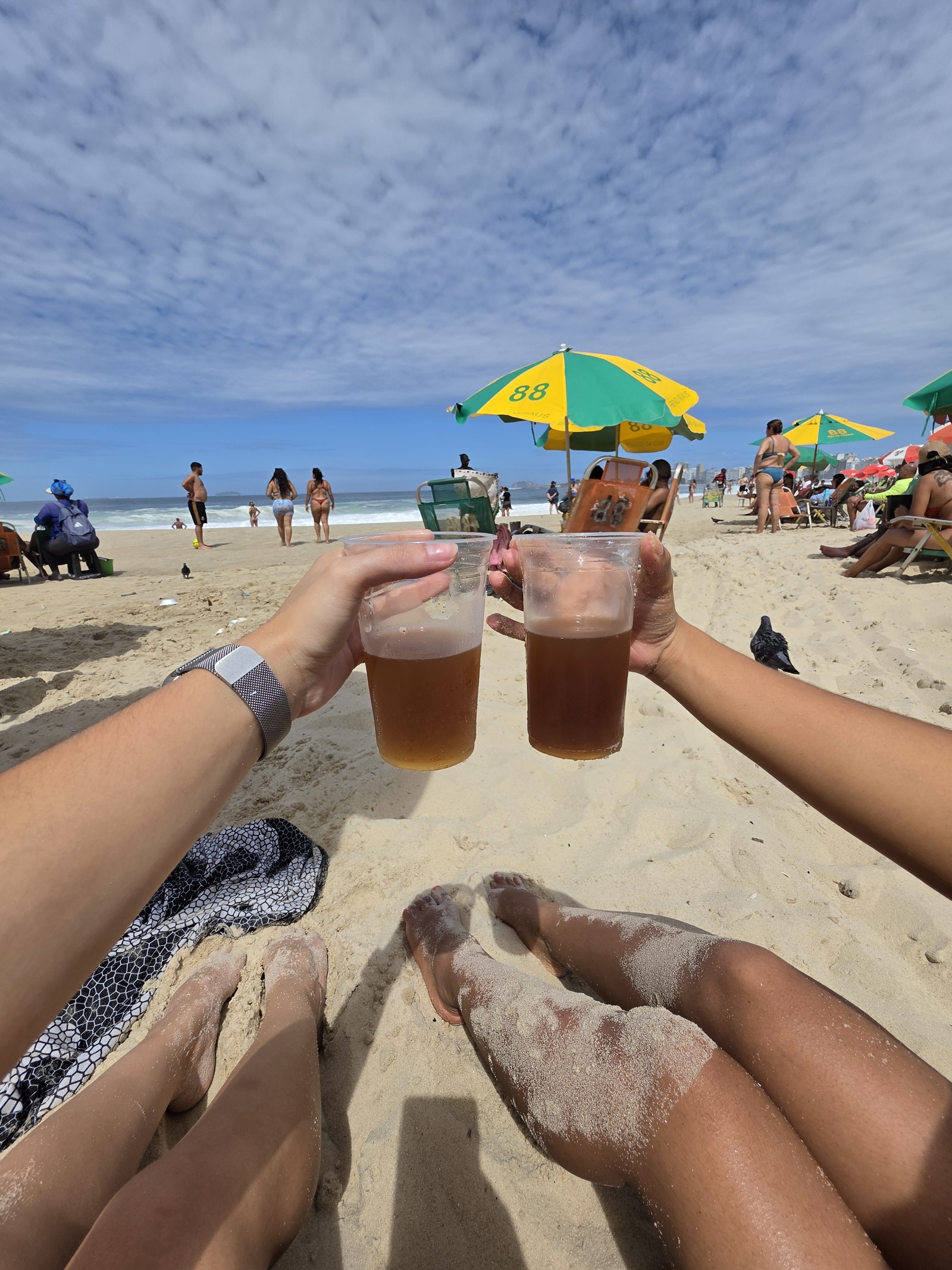 Mate na praia; foto tirada com câmera principal do Galaxy S26 Ultra — Foto: Ana Loubak/TechTudo