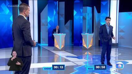 Debate RJ: André Marinho (Novo) pergunta para Douglas Ruas (PL) sobre educação