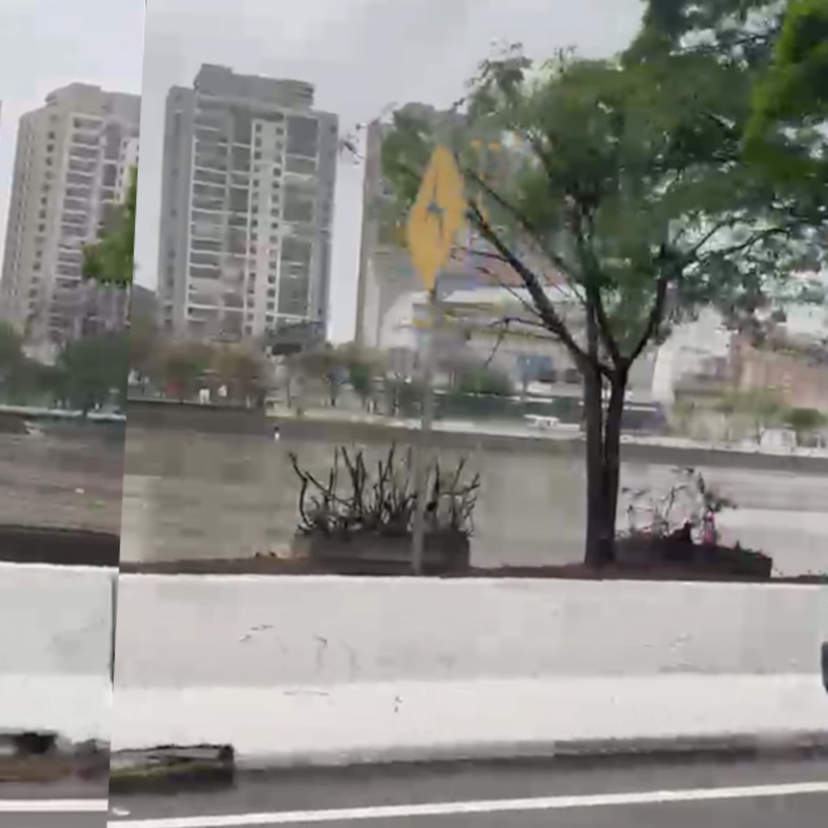 Marginal Tietê é bloqueada por causa de alagamentos na Capital paulista; veja vídeo do rio subindo