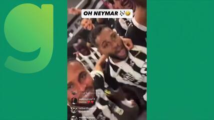 Jogadores do Atlético-MG provocam Neymar após eliminação da Sul-Americana