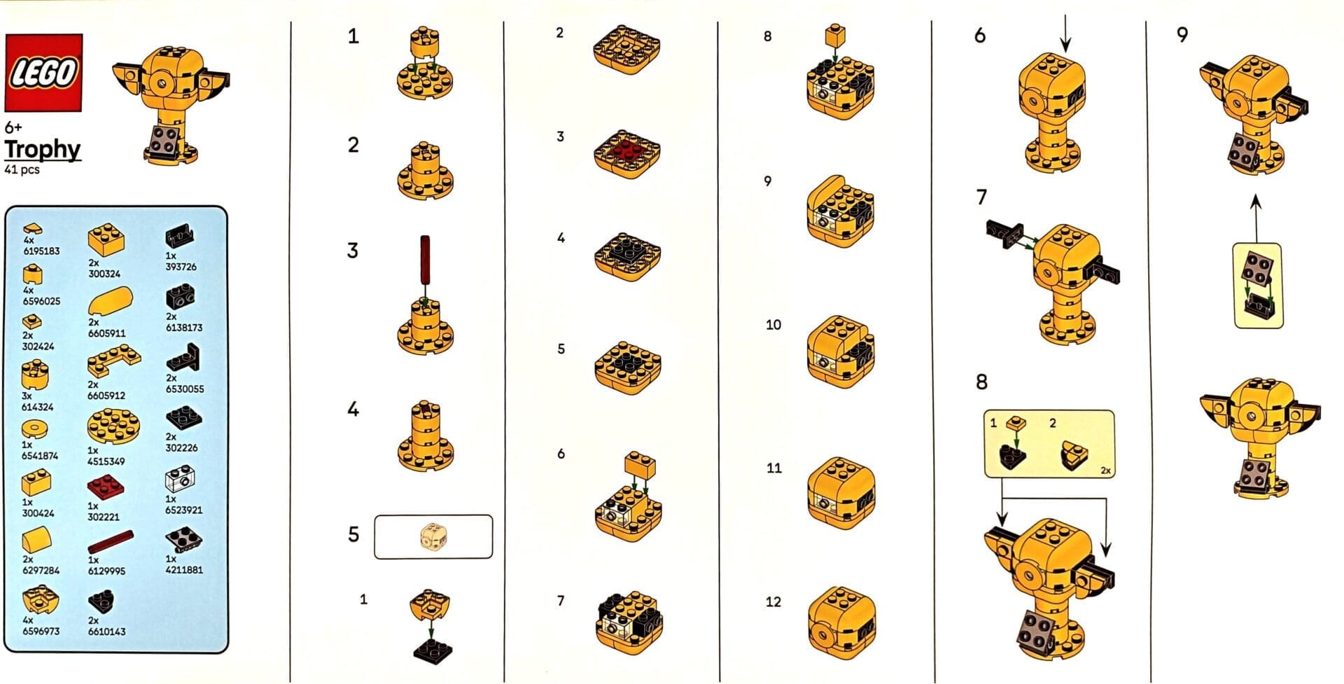Como fazer o troféu LEGO do Campeonato Mundial de Pokémon/XP 2026