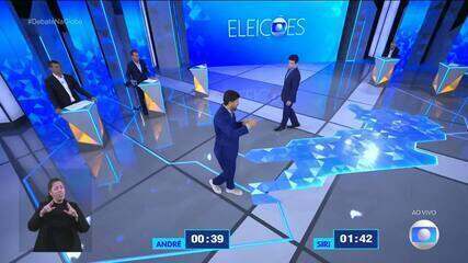 Debate RJ: André Marinho (Novo) pergunta para William Siri (Psol) sobre serviços públicos na Zona Oeste do Rio
