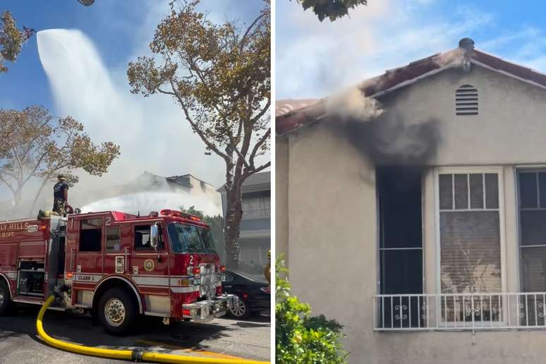 Ex-galã da Globo desabafa sobre incêndio que destruiu casa nos EUA e enaltece ajuda de amigos: 'Não temos onde ficar'