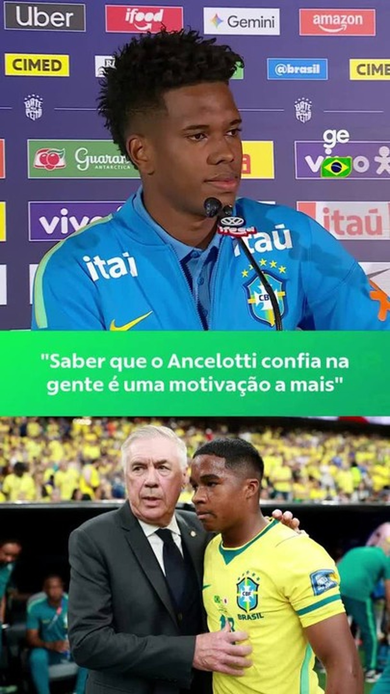 Estêvão volta a sorrir na Seleção e evita conflito com Xabi Alonso: “Foco no que posso controlar”