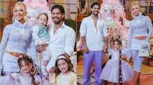 Bolo de R$ 250 mil da festa da filha de Virginia é detonado: ‘Parece calcinhas no varal’
