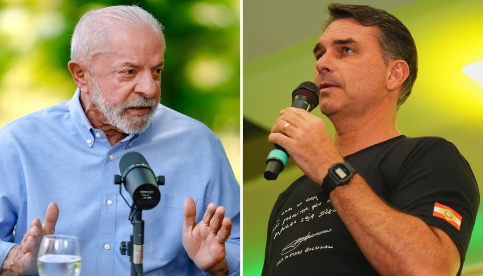 Segundo turno: Lula e Flávio miram universo de 48,7 milhões de eleitores Montagem - Ricardo Stuckert/Campanha Lula e Charles Vieira/Campanha Flávio Bolsonaro