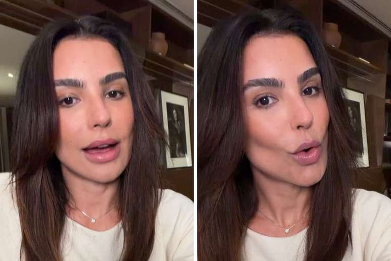 Cíntia Chagas afirma que não deixa passar erros gramaticais: 'Corrijo até na hora H'