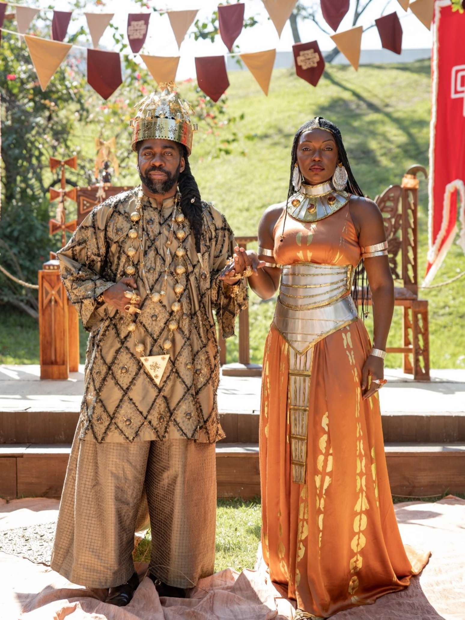 Lesliana Pereira e L&aacute;zaro Ramos em A Nobreza do Amor