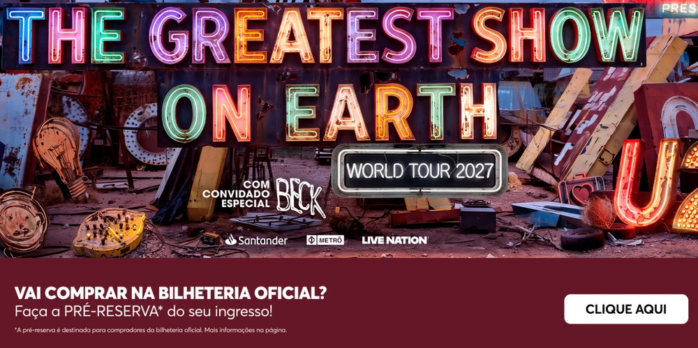 A Ticketmaster Brasil é o canal oficial de venda on-line dos ingressos para os shows do U2 no país. — Foto: Reprodução/Ticketmaster