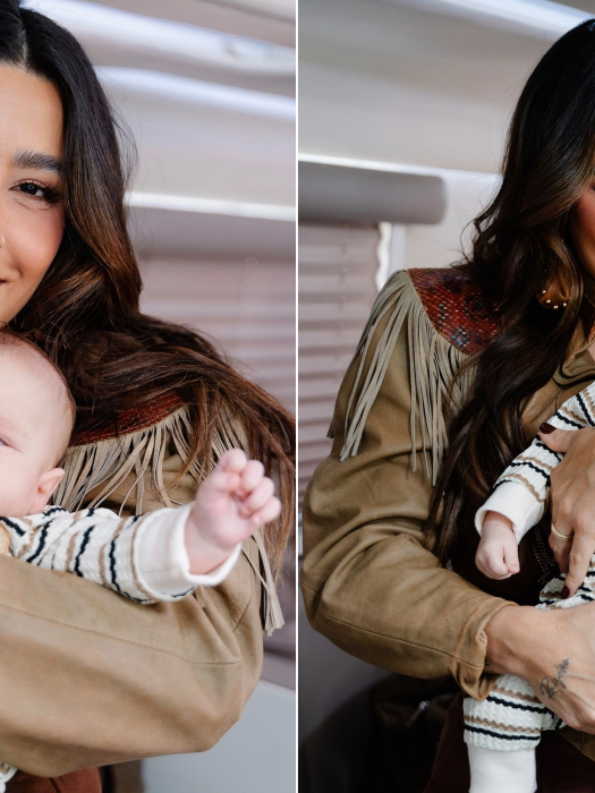 Lauana Prado mostra rosto do filho pela primeira vez e emociona ao falar sobre maternidade