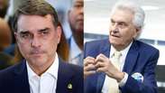 Caiado declara apoio a Flávio Bolsonaro no 2º turno: 'Aqui o PT não tem vez'