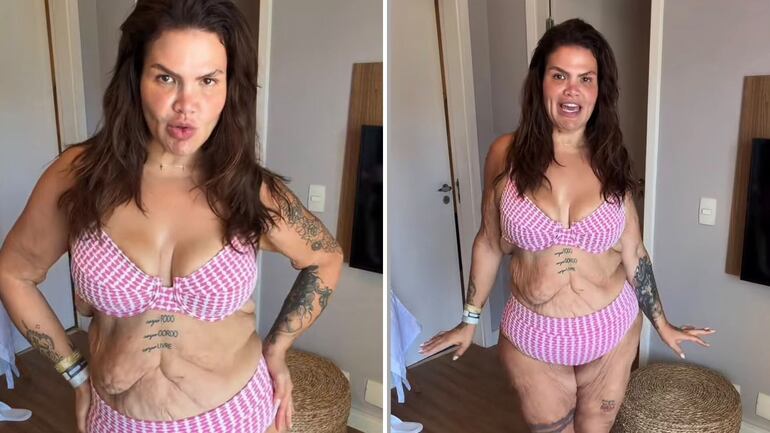 Após eliminar mais de 100 kg, Thais Carla rebate críticas e reforça mensagem de autoestima