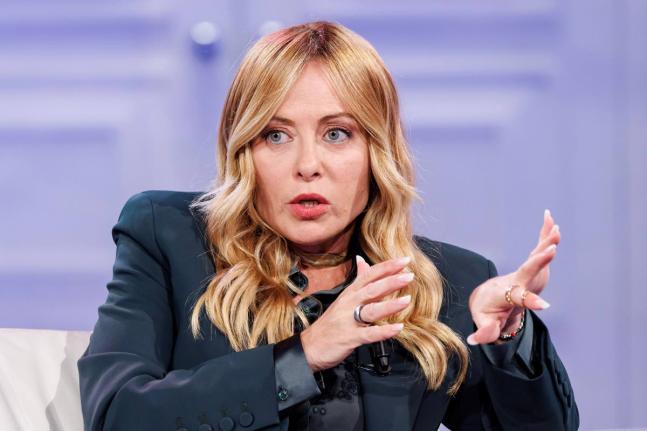 Italian Premier Giorgia Meloni.
