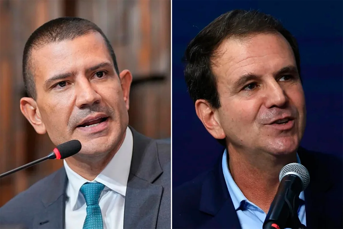 Douglas Ruas (PL) e Eduardo Paes (PSD)