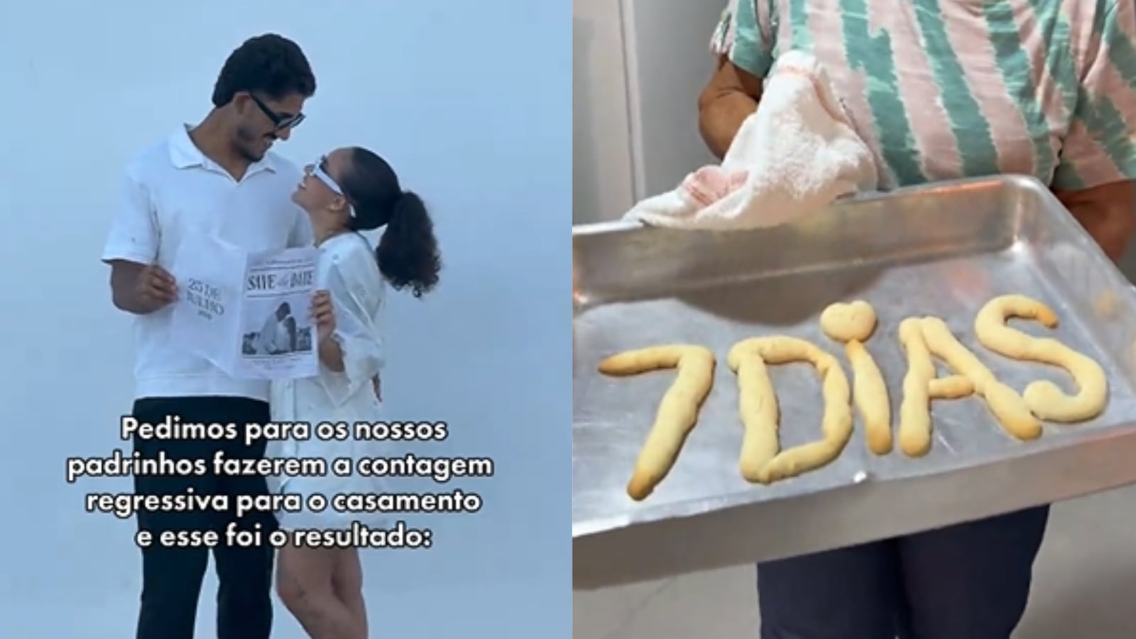 Publicitária criou rivalidade entre os internautas para eleger o mais criativo Montagem - Reprodução/TikTok/@gih_oak_