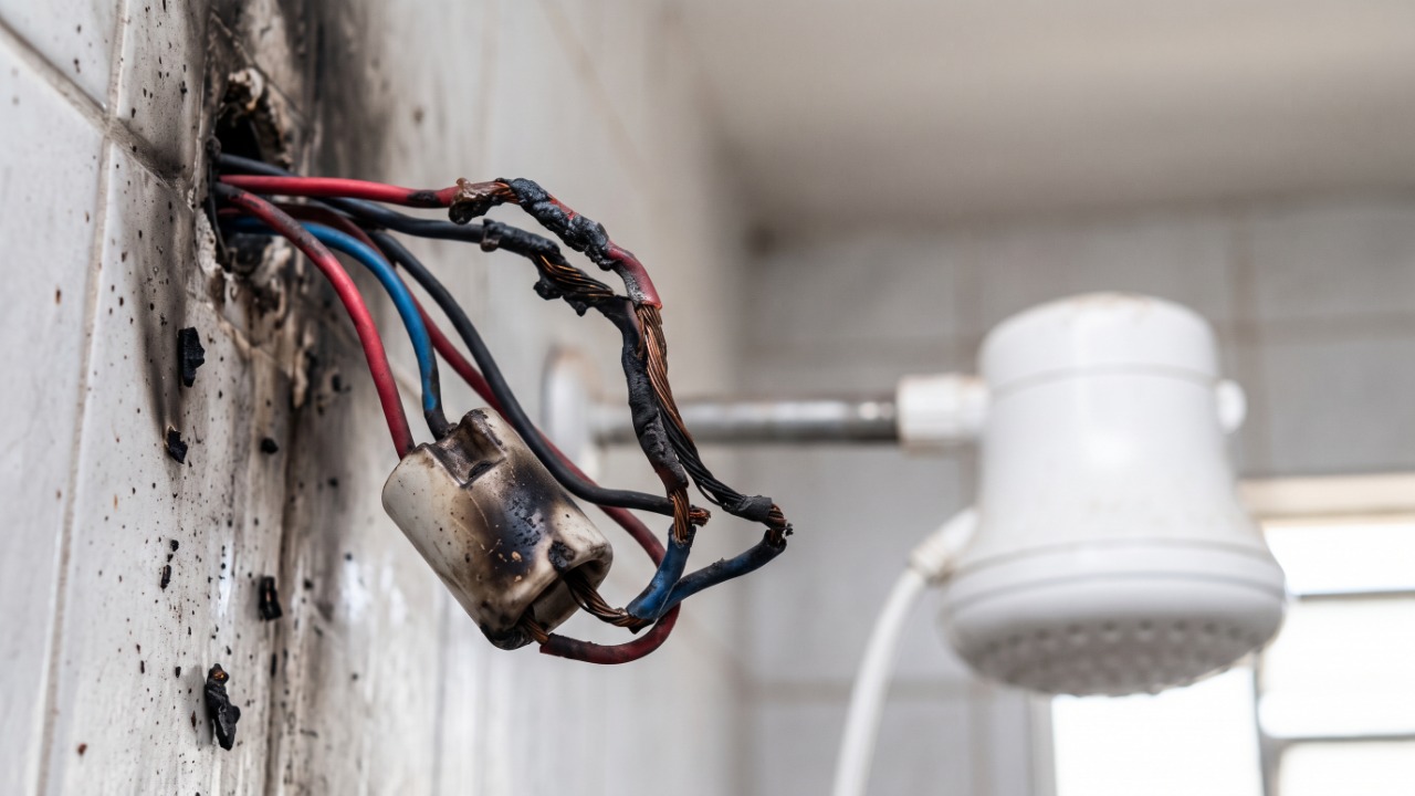 Eletricista chamado para trocar chuveiro em casa de 30 anos encontra fio de 2,5 mm² ligado a aparelho de 7.500 watts e recusa o serviço