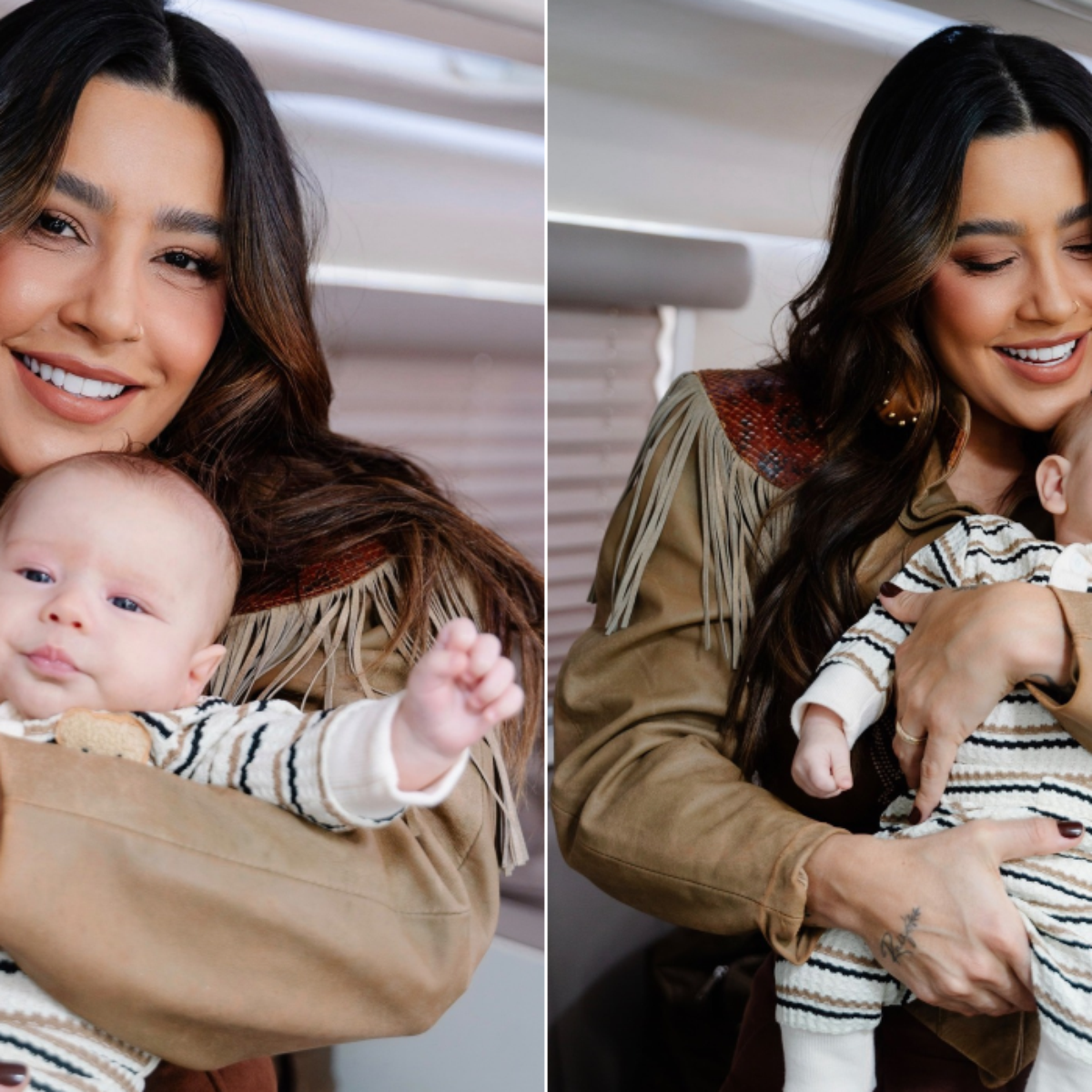 Lauana Prado mostra rosto do filho pela primeira vez e emociona ao falar sobre maternidade