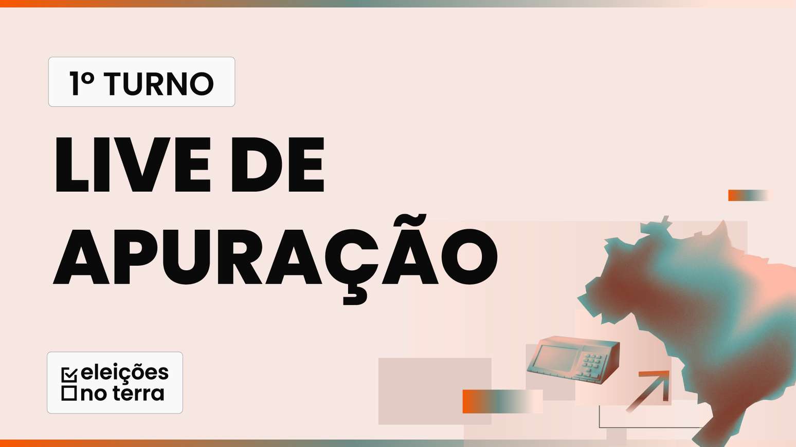 Terra terá live de apuração no domingo, 4