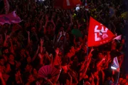 Comemoração da vitória de Lula em Brasília
