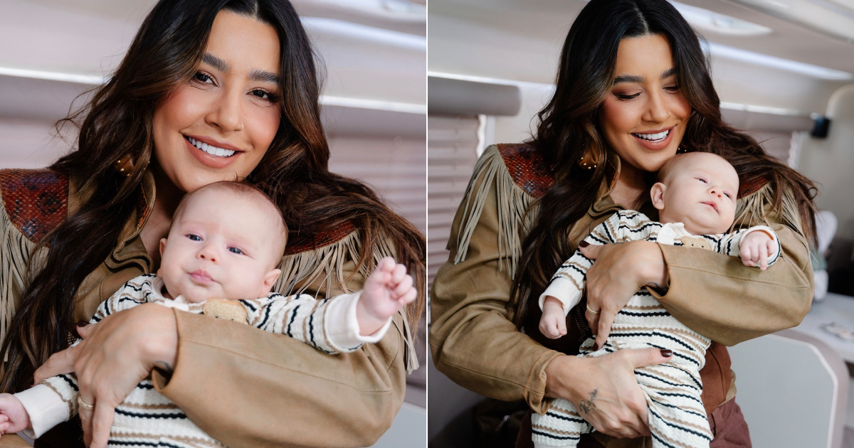Lauana Prado mostra rosto do filho pela primeira vez e emociona ao falar sobre maternidade