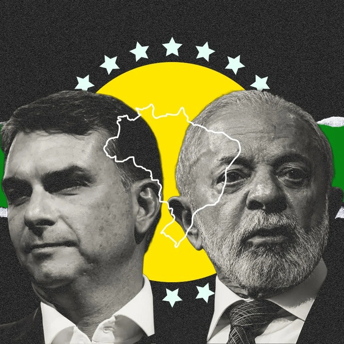 Flávio e Lula iniciam 2º turno atrás do espólio de Cury, Renan e Caiado