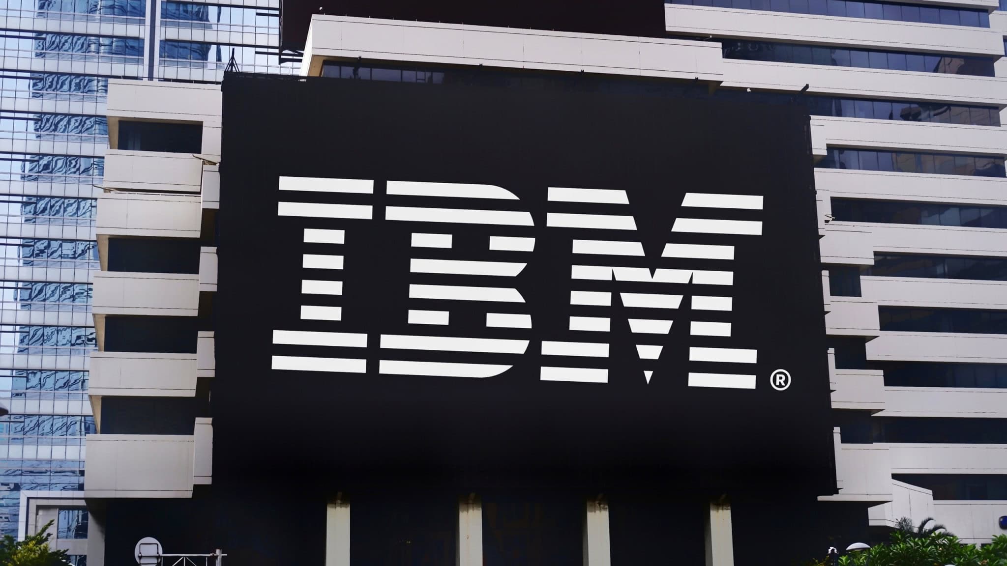 Fachada de um prédio da IBM