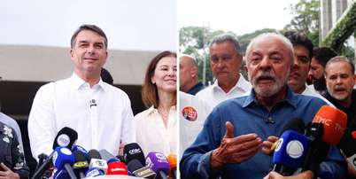 Fl&aacute;vio Bolsonaro (PL) e Lula (PT) Foto: Montagem: FOTOARENA/ESTAD&Atilde;O CONTE&Uacute;DO e DIANA CARDOSO/ATO PRESS/ESTAD&Atilde;O CONTE&Uacute;DO