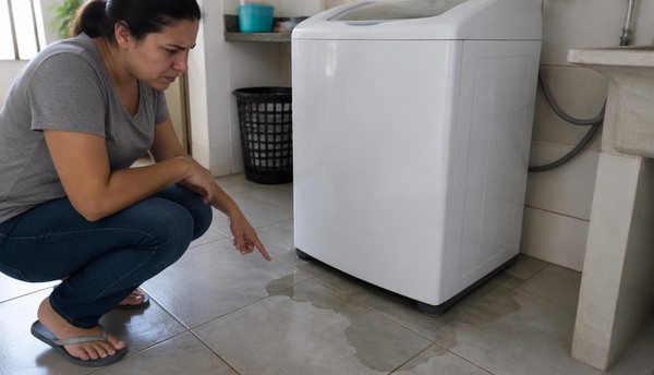 Máquina de lavar vazando água por baixo: veja 6 motivos e como resolver