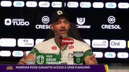 Maringá pode garantir acesso à Série B neste fim de semana