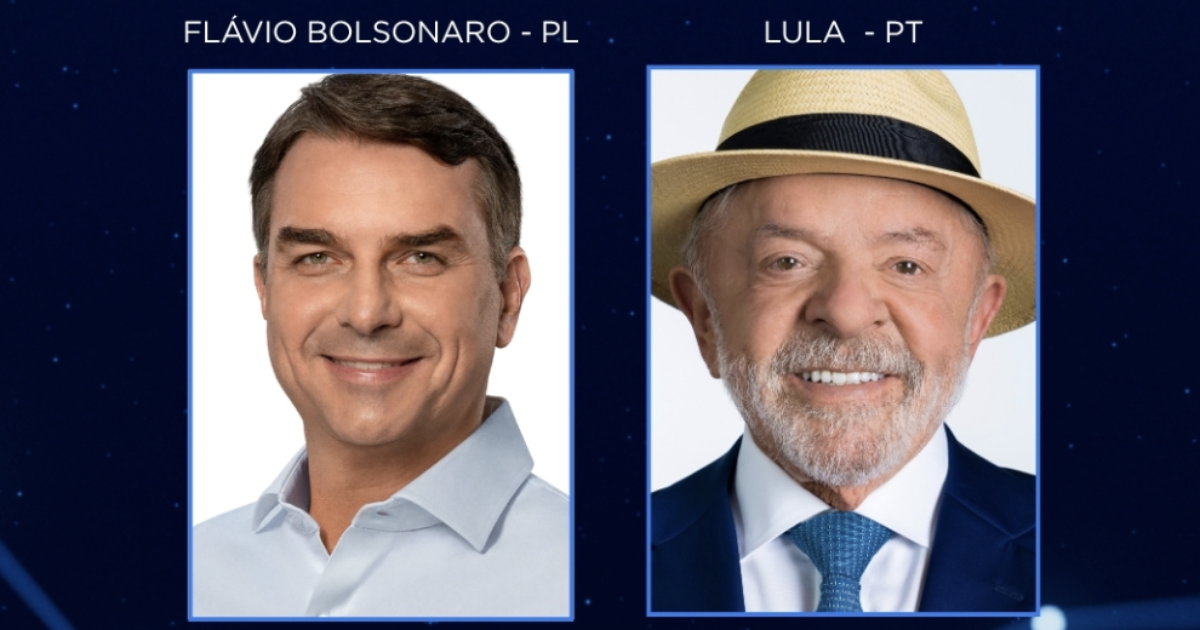 Após desistências e polêmicas, 1º debate entre Flávio Bolsonaro e Lula acontece hoje; veja horário e onde assistir